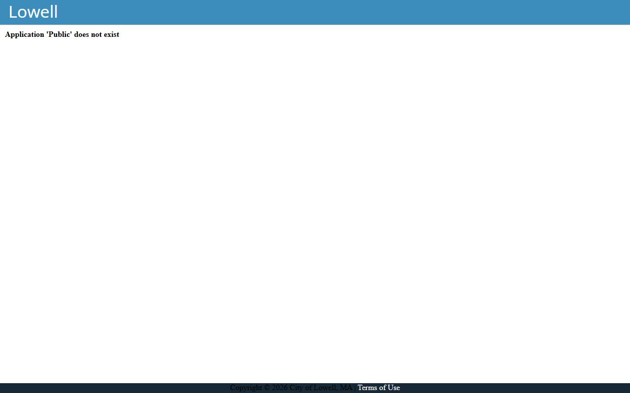 Lowell property records GIS viewer showing parcel data