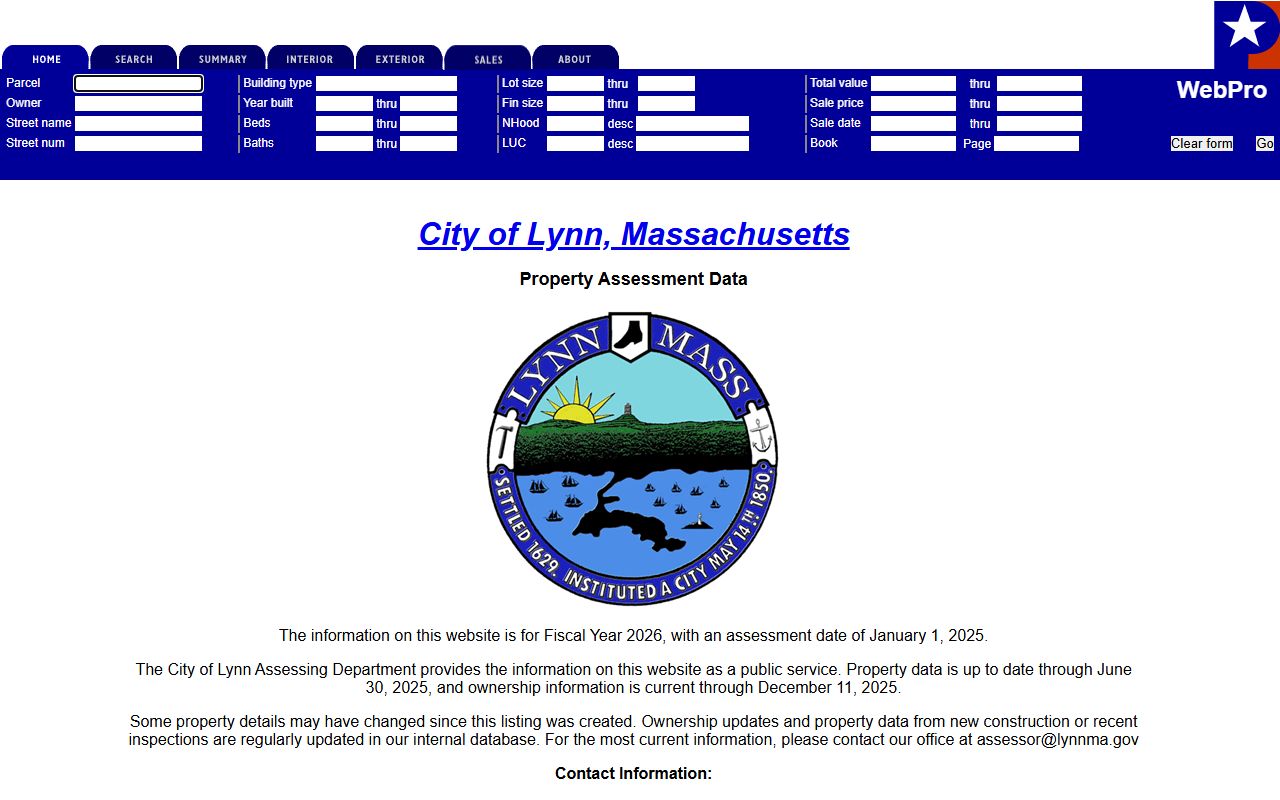 Lynn property records Patriot Properties database